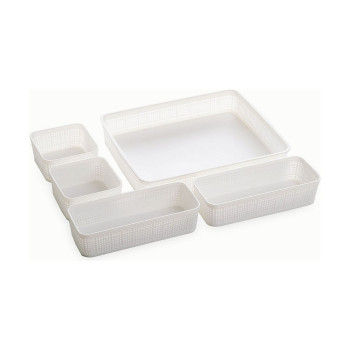 Daudzfunkcionāls grozs Dem Plastmasa 34 x 28 x 6 cm 5 Daudzums (5 gb.),,,