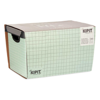 Saliekamo Organizējošo Kastu Komplekts Kipit Home Plastmasa 29 x 23,5 x 39 cm,,,