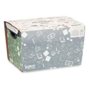 Saliekamo Organizējošo Kastu Komplekts Kipit Memories Plastmasa 29 x 23,5 x 39 cm,,,