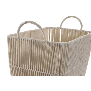 Grozs DKD Home Decor Bēšs Metāls 39 x 29 x 31 cm 3 Daudzums,,,