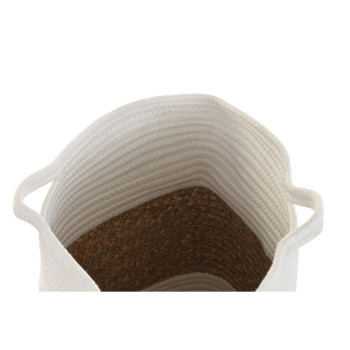 Dekoratīvais Grozs DKD Home Decor Balts Dabīgā Šķiedra,,,