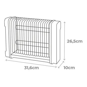 Electric Mosquito Repellent EDM 06520 Black 6 W RMS x 2 12 W 31,6 x 10 x 26,3 cm,,,