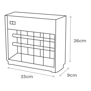 Elektrisks Moskītu Atbaidītājs EDM Sudrabains (33 x 9 x 26 cm),,,