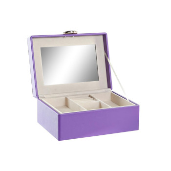 Lādīte DKD Home Decor Ceriņš Koks MDF 17 x 13 x 8,5 cm,,,