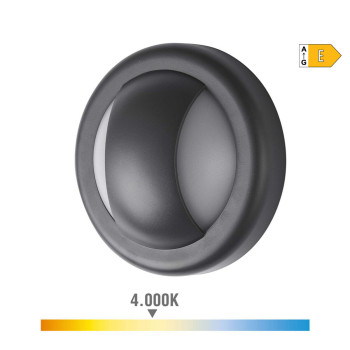 LED sienos šviesa EDM 32156 Juoda Plastmasinis E 6 W 250 Lm (4000 K),,,