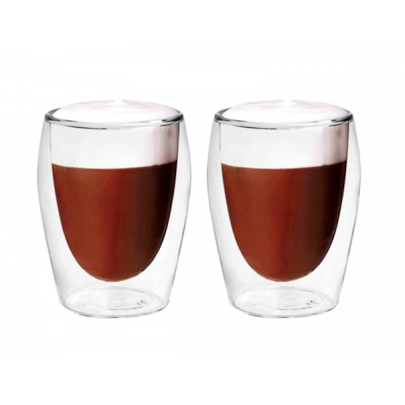 BORAL KAPUČĪNO GLĀŽU SETEKTS 2PC., 300ML, DUBULTSIENU, Partner