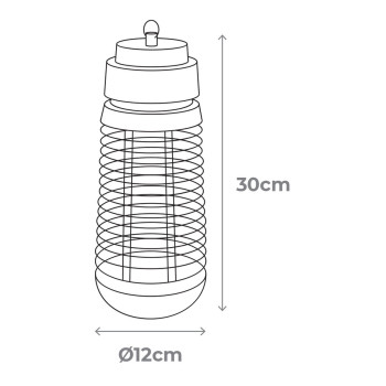 Electric insect killer EDM 06018 Black 50 m2,,,