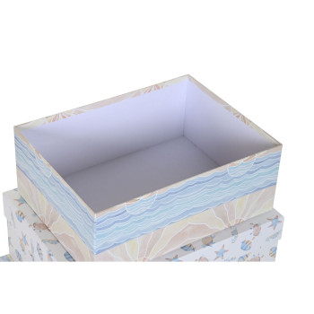 Saliekamo Organizējošo Kastu Komplekts DKD Home Decor Bērnu Daudzkrāsains Kartons (43,5 x 33,5 x 15,5 cm),,,