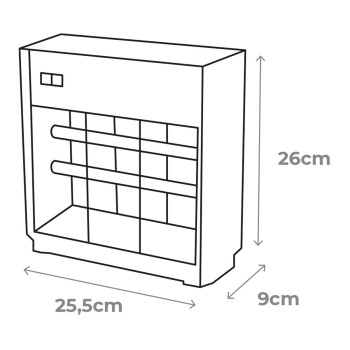Убивает электричеством насекомых EDM 06011 Чёрный Серебристый 12 W 25,5 x 9 x 26 cm профессиональный