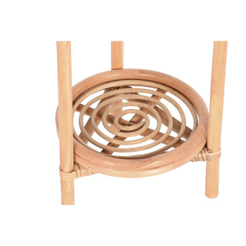Planter DKD Home Decor 25 x 25 x 70 cm Natural Rattan Bali,,,