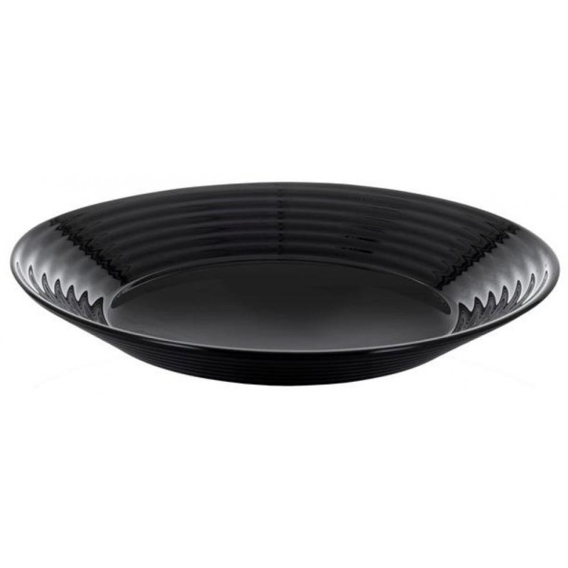 HARENA BLACK SOUP  PLATE  23CM, Luminarc