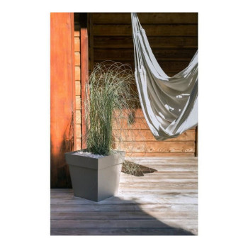 Plant pot EDA Tuscan Taupe Plastic Squared d 50 cm (49,5 x 49,5 x 52,5 cm),,,