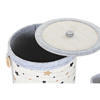 Universaalne korv DKD Home Decor Bambus Tähed 36 x 36 x 50 cm,,,