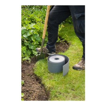 Garden Fence Nature Grey Polyethylene 7,5 cm x 10 m,,,
