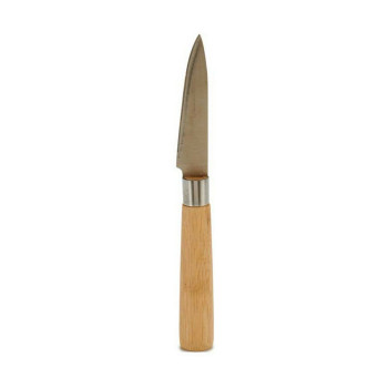 Koorimisnuga Kinvara KT116042E Pruun Hõbedane Bambus Roostevaba teras 22 x 19,5 x 2 cm (12 Ühikut)