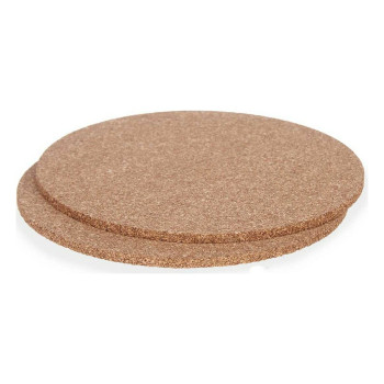 Galda paklājiņu komplekts Kinvara KT166139R Dabisks Korķis 18 x 0,5 x 18 cm Galda paliktnis (12 gb.)