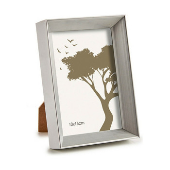 Photo frame 12,5 x 17,3 x 3,5 cm Silver Plastic Glass (6 Units),,,