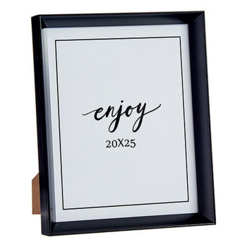 Photo frame 22,2 x 3,5 x 27,3 cm Black Plastic Glass (6 Units),,,