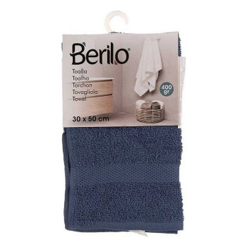 Bath towel 30 x 0,5 x 50 cm Blue (12 Units),,,