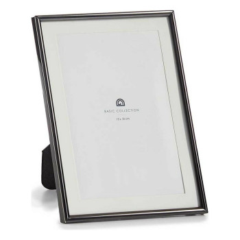 Photo frame Crystal Black Steel (12 Units),,,
