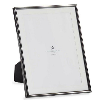 Photo frame Crystal Black Steel (12 Units),,,