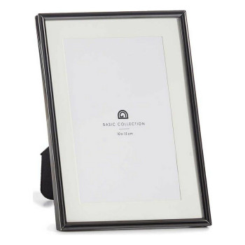 Photo frame Crystal Black Steel (12 Units),,,