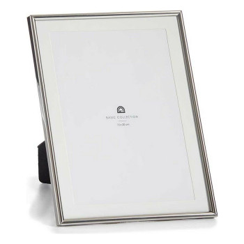 Photo frame Crystal Silver Steel (12 Units),,,