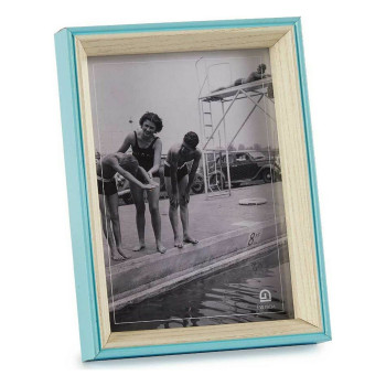 Photo frame Crystal Blue White 3 x 20 x 15 cm MDF Wood (6 Units),,,
