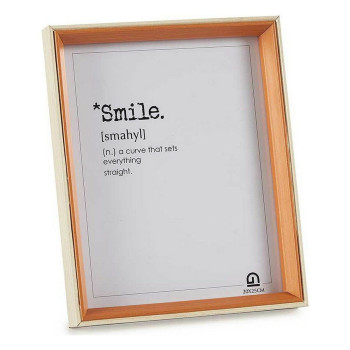 Photo frame 22 x 27 x 3 cm Crystal Brown White MDF Wood (6 Units),,,