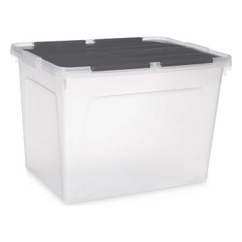 Sandėliavimo dėžutė su dangteliu Kipit 87953 Skaidrus Antracito Plastmasinis 48 L (6 vnt.),,,