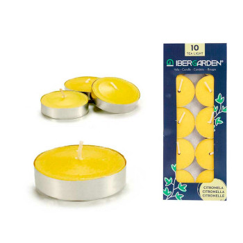 Žvakių rinkinys Ibergarden HL-1010CIT Geltona Metalinis Vaškas Citronela (24 vnt.),,,