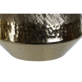 Centerpiece DKD Home Decor Golden Silver Aluminium 19 x 19 x 20 cm (2 Units),,,