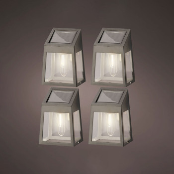 Sieninis apšvietimas Lumineo 898174 5 Lm Saulės energijos LED Šviesus (4 vnt.),,,