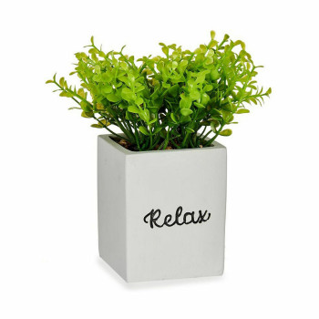 Декоративное растение Ibergarden HY2-39 Пластик Цемент Листья Маленький 13 x 18 x 13 cm (6 штук)
