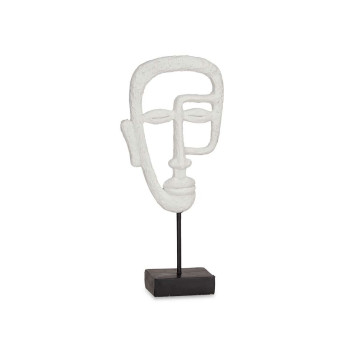 Decorative Figure Face White 19,5 x 38 x 10,5 cm (4 Units),,,