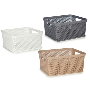 Universalus pintas krepšys Kipit 4710 Balta Rusvai gelsva Pilka Plastmasinis 2,5 L 24,5 x 10,4 x 18,5 cm (18 vnt.),,,