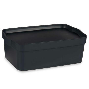Sandėliavimo dėžutė su dangteliu Kipit TP593-1 Antracito Plastmasinis 6 L 21 x 11 x 32 cm (12 vnt.),,,