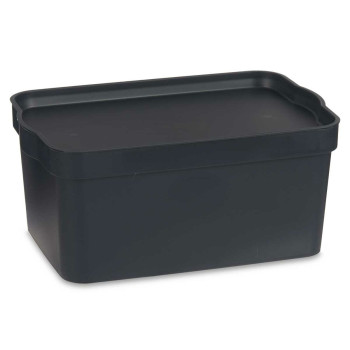 Sandėliavimo dėžutė su dangteliu Kipit TP594-1 Antracito Plastmasinis 7,5 L 21 x 14,2 x 32 cm (12 vnt.),,,