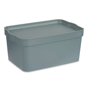 Sandėliavimo dėžutė su dangteliu Kipit TP594-2 Pilka Plastmasinis 7,5 L 21 x 14,2 x 32 cm (12 vnt.),,,