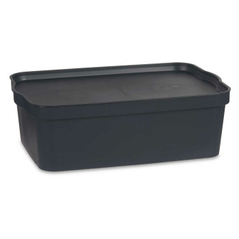 Sandėliavimo dėžutė su dangteliu Kipit TP595-1 Antracito Plastmasinis 14 L 29,5 x 14,3 x 45 cm (12 vnt.),,,