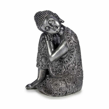 Decorative Figure Buddha Sitting Silver 20 x 30 x 20 cm (4 Units),,,