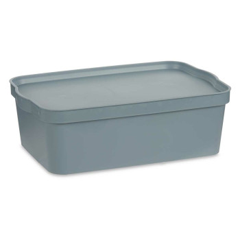 Sandėliavimo dėžutė su dangteliu Kipit TP595-2 Pilka Plastmasinis 14 L 29,5 x 14,3 x 45 cm (12 vnt.),,,