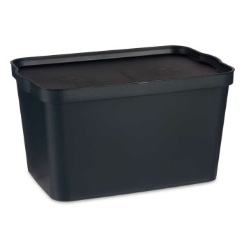Sandėliavimo dėžutė su dangteliu Kipit TP596-1 Antracito Plastmasinis 24 L 29,3 x 24,5 x 45 cm (6 vnt.),,,