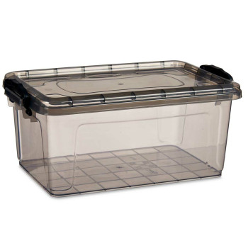 Sandėliavimo dėžutė su dangteliu Kipit TP545-2 Antracito Plastmasinis (12 vnt.),,,