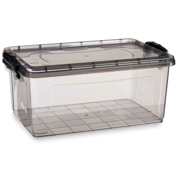Sandėliavimo dėžutė su dangteliu Kipit TP546-2 Antracito Plastmasinis (12 vnt.),,,