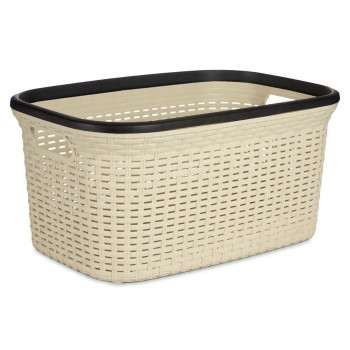 Skalbinių krepšys Kipit TP7001-1 Kreminė Plastmasinis 36 L 36 x 25,5 x 52,5 cm (12 vnt.),,,