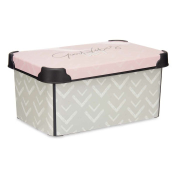 Sandėliavimo dėžutė su dangteliu Kipit Vibes Rožinė Plastmasinis Strėlės 5 L 19 x 13,5 x 29,5 cm (12 vnt.),,,