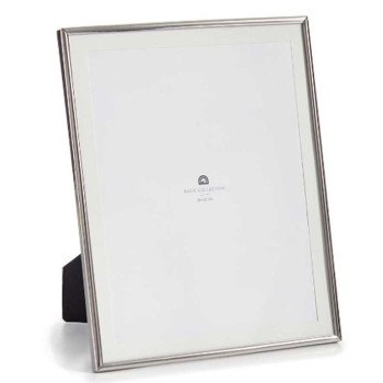 Photo frame Silver Crystal Steel 23 x 28 x 15 cm (12 Units),,,
