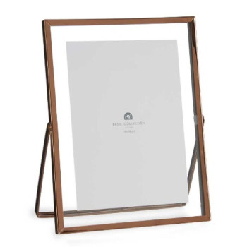Photo frame Copper Metal Glass Plastic 18,5 x 1 x 23 cm (12 Units),,,