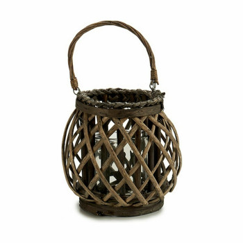 Žvakidė Pilka Ruda vytelių stiklas 29,5 x 24 x 22 cm (6 vnt.),,,